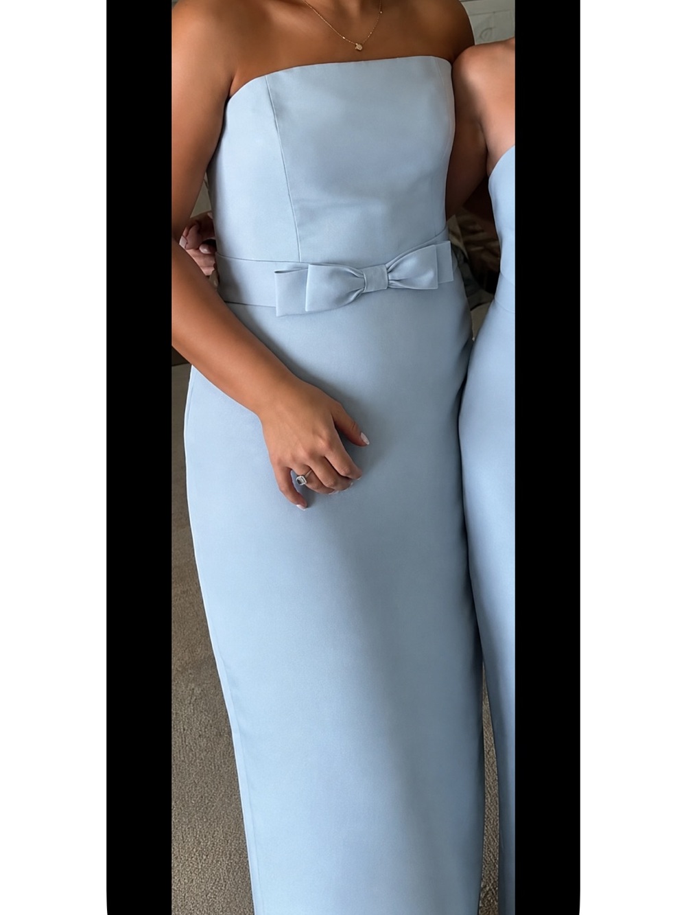 Amsale Callista Gown color ice